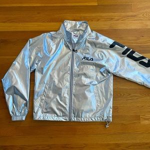 Fila Women’s silver zip up top